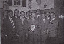 Stadtmeister 1962: v.l. Magdemus, H.Wloch, N.Wloch, Peters, Hilgers, He.Vollmer, Steinbach, Vermeulen, Schneider