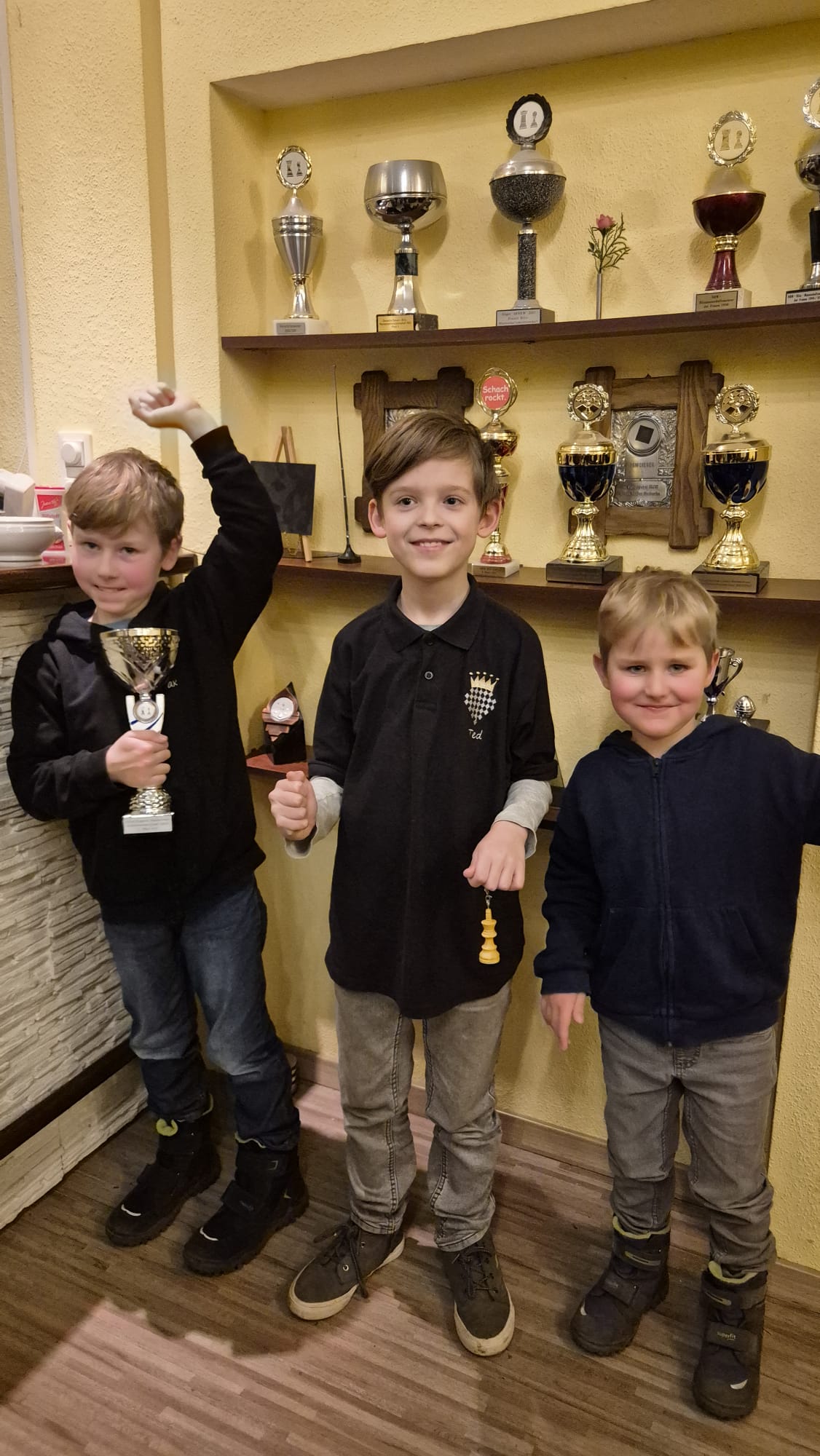 Ein Bild von Jonas, David und Tom bei der Niederrheinmeisterschaft